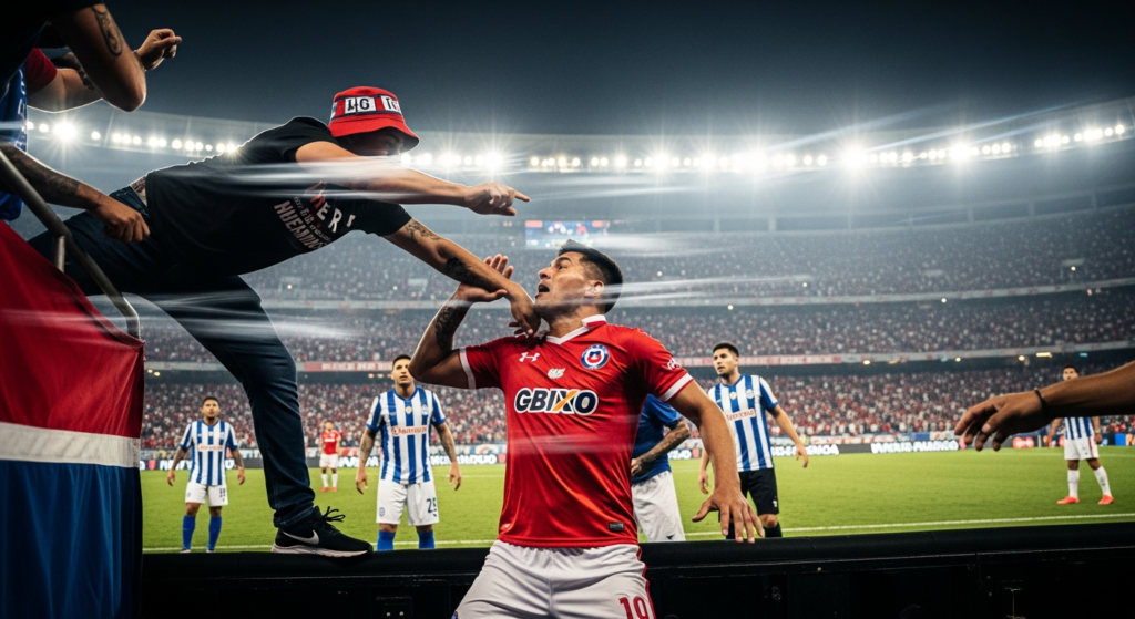 Violencia en el fútbol argentino: hincha agredió a jugador en el partido entre Huracán y San Lorenzo