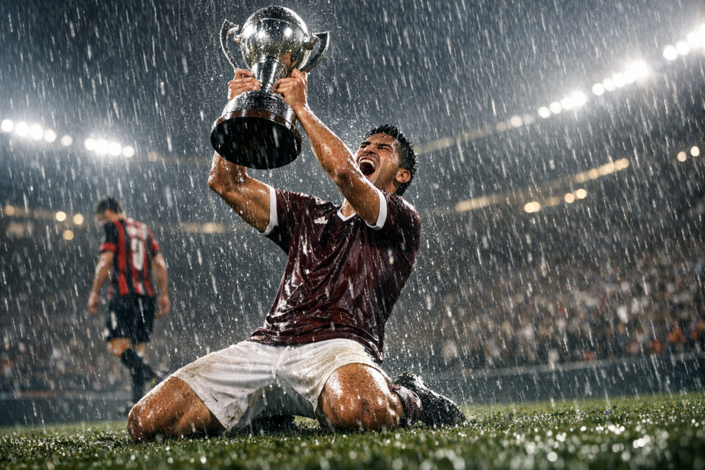 Tucu Sepúlveda protagonista: Lanús ahogó a Flamengo de Pulgar y le ganó la Recopa en un diluvio en Maracaná