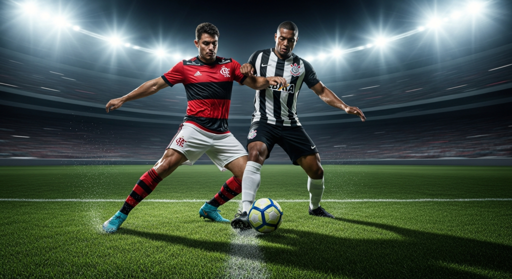 Extrañó a Pulgar: Flamengo igualó vs. Corinthians y no pudo acercarse a la cima del Brasileirao