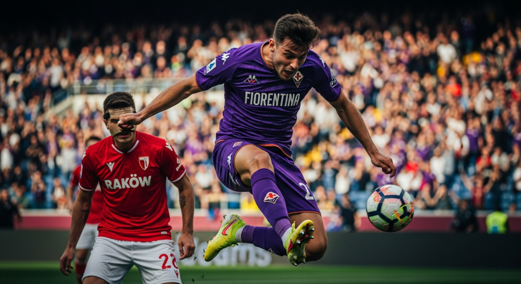 Fiorentina sufrió más de la cuenta pero sacó ventaja en la ida de los octavos de final de Conference League