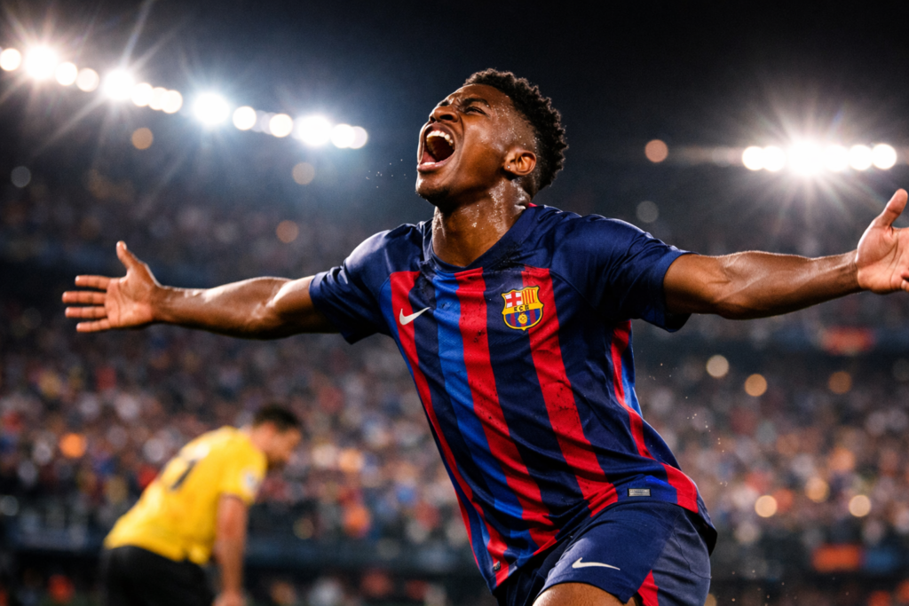 Con el primer hat-trick de Lamine Yamal: Barcelona goleó al Villarreal y se escapa en la cima de La Liga