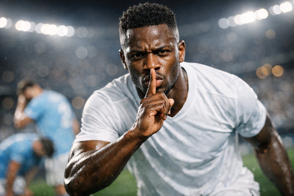 Con Vinicius mandándolos a callar: Real Madrid ganó y eliminó al Manchester City de la Champions League