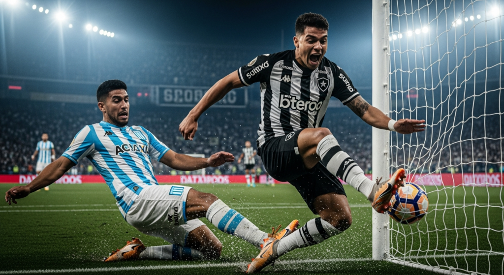 VIDEO | Botafogo derrotó en los descuentos a Racing y sumó su primer triunfo en Copa Sudamericana