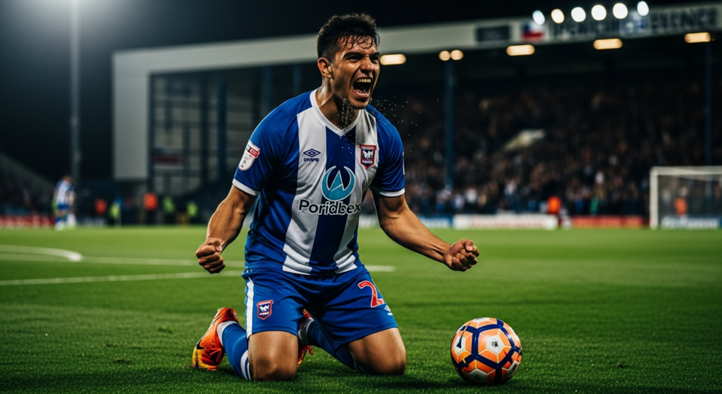 Marcelino Núñez vio poca acción en triunfo de Ipswich Town que lo dejó cerca del ascenso a la Premier League