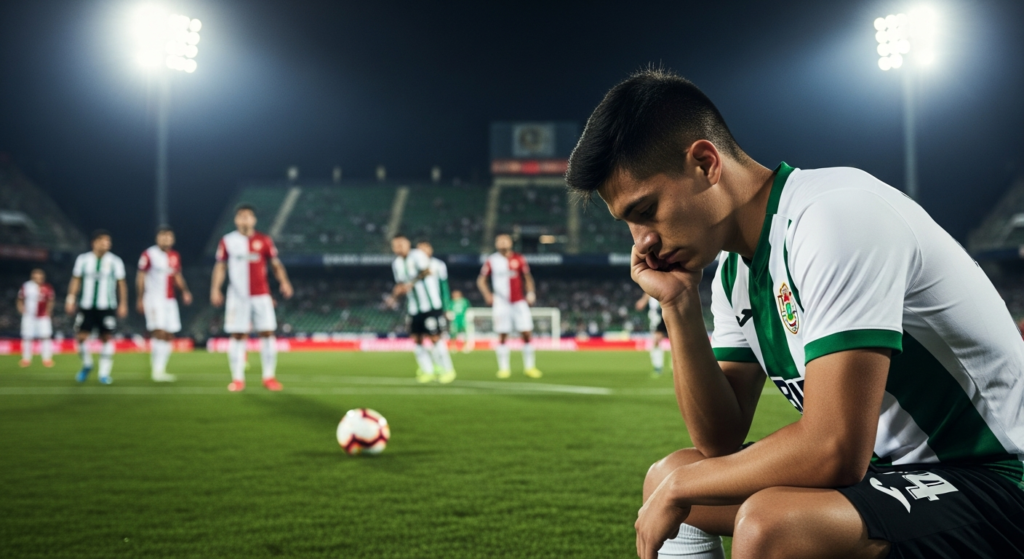 Otra vez lo vio desde la banca: Lucas Cepeda no ingresó en nueva derrota de Elche ante Rayo Vallecano