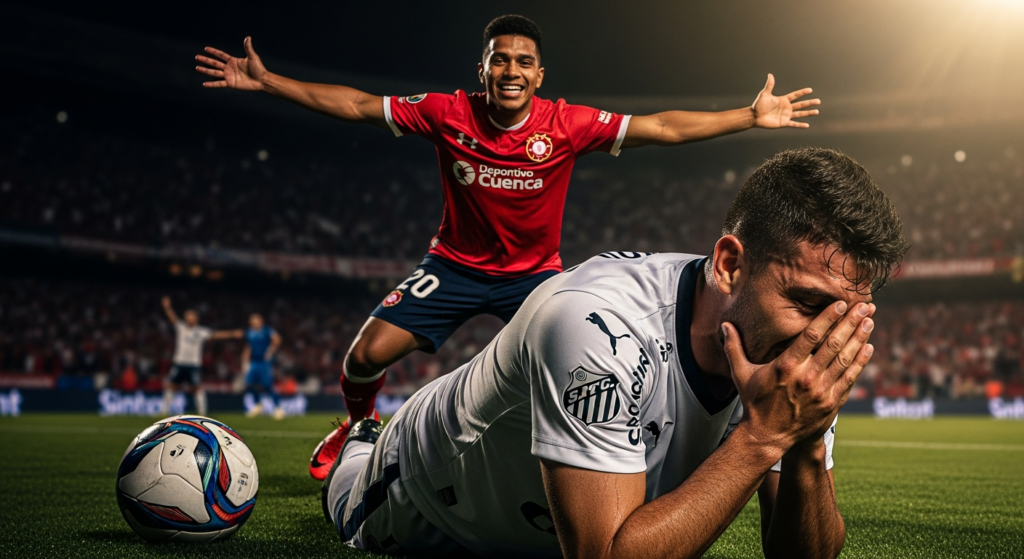 Echó de menos a Neymar: Santos no pudo en su debut en Copa Sudamericana y perdió ante Deportivo Cuenca