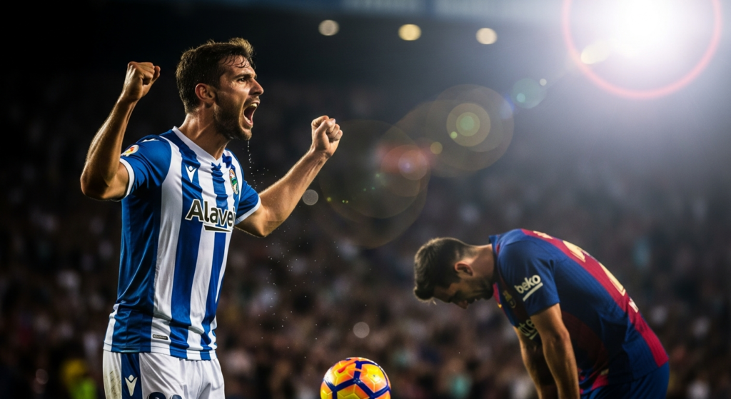 El campeón de rodillas: Barcelona resignó la meta de los 100 puntos tras sorpresiva derrota ante Alavés
