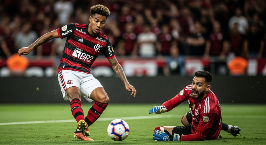 Erick Pulgar celebró desde fuera: Flamengo venció a Estudiantes y se aseguró en octavos de Copa Libertadores