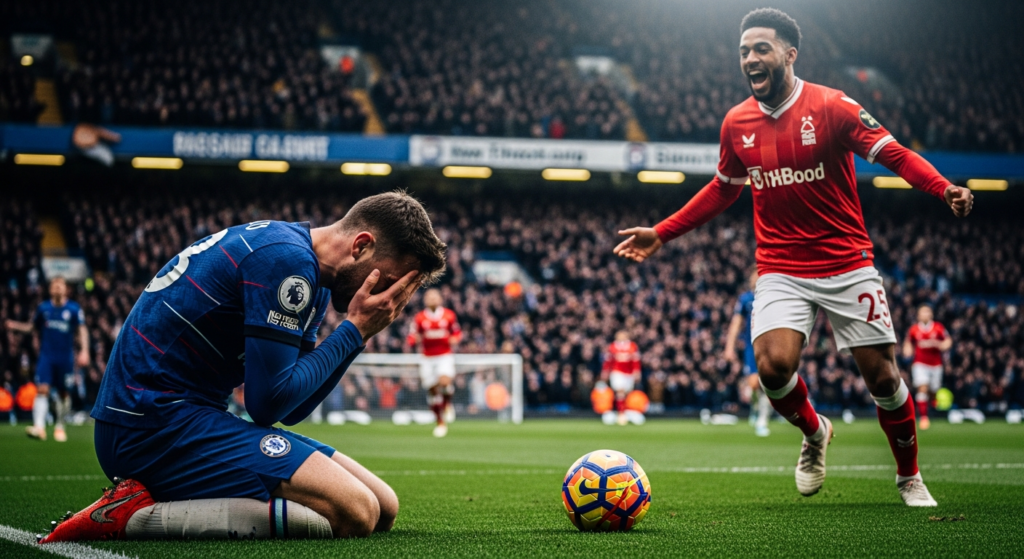 Otro papelón de los Blues: Chelsea cayó en casa con un Nottingham Forest suplente y se alejó de Europa
