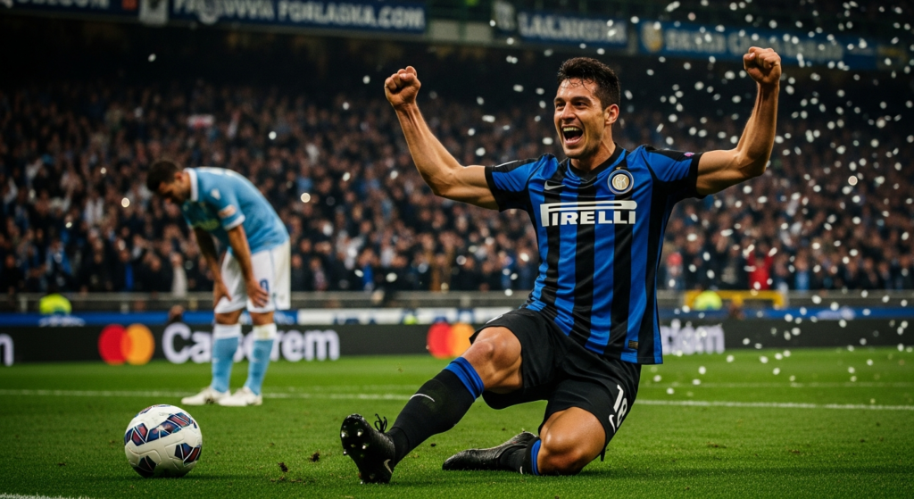 El campeón no da tregua: Inter se hizo fuerte de visita al golear a Lazio por la Serie A