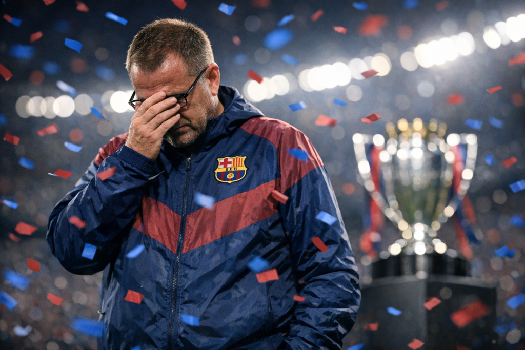 “Ha sido un día difícil, amo a Barcelona”: Hansi Flick tras ganar La Liga en la misma jornada en que falleció su padre