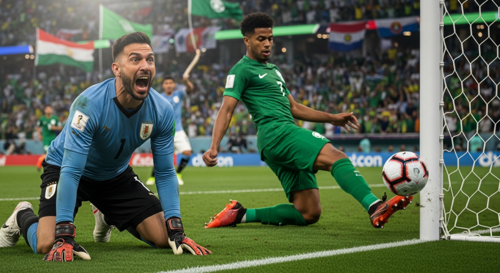 VIDEO | Lo sufre Marcelo Bielsa: El error de Muslera en caída parcial de Uruguay vs. Arabia Saudita en Mundial 2026