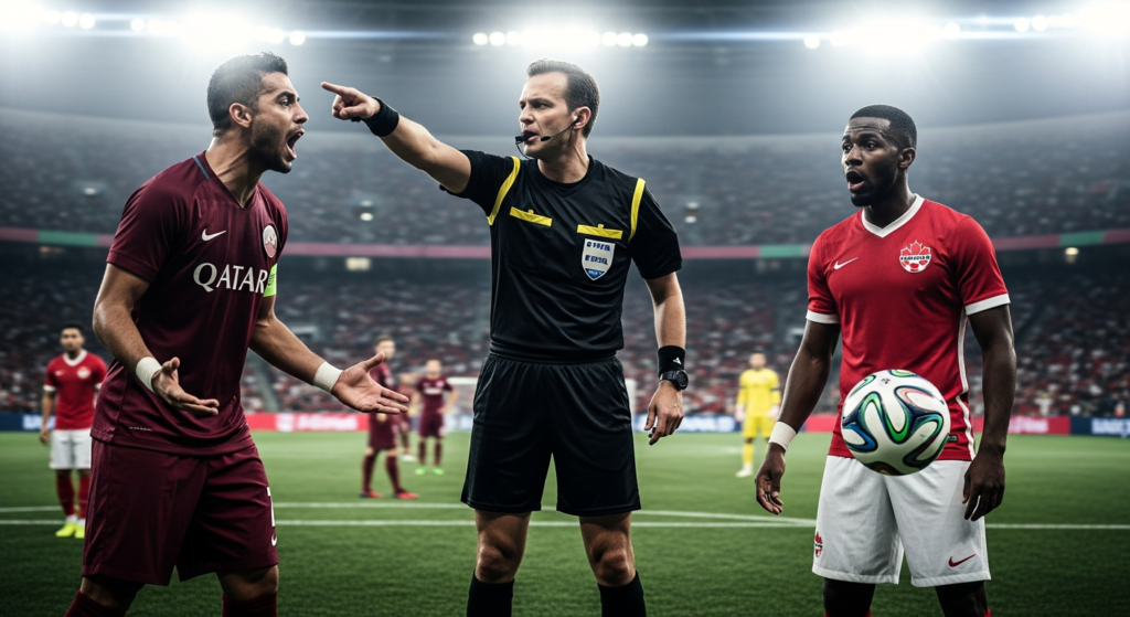 Con polémico arbitraje de Garay: Canadá aplastó a Qatar y tiene un pie en la siguiente fase del Mundial 2026