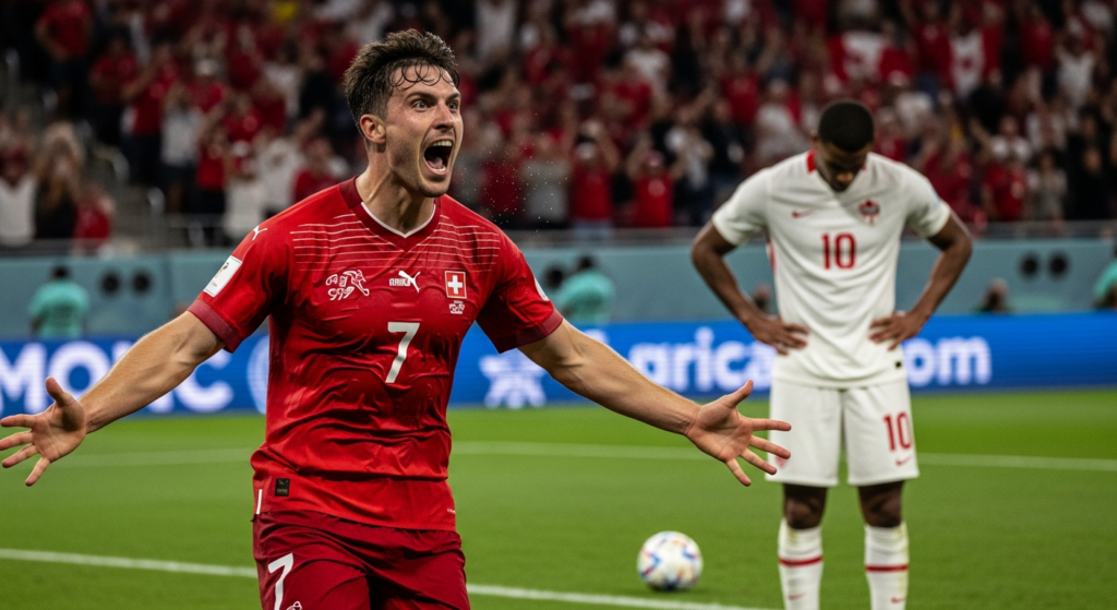 ¡Cayó el anfitrión! Suiza dio cara con triunfo ante Canadá y lidera su grupo del Mundial 2026