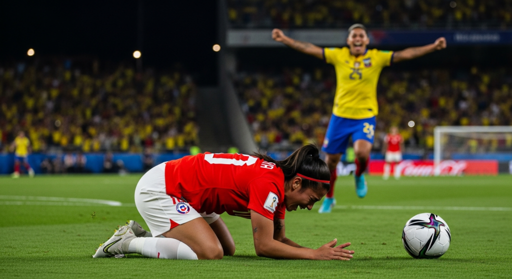 En una tarde del terror para Tiane Endler: La Roja Femenina cayó ante Ecuador y quedó fuera del Mundial