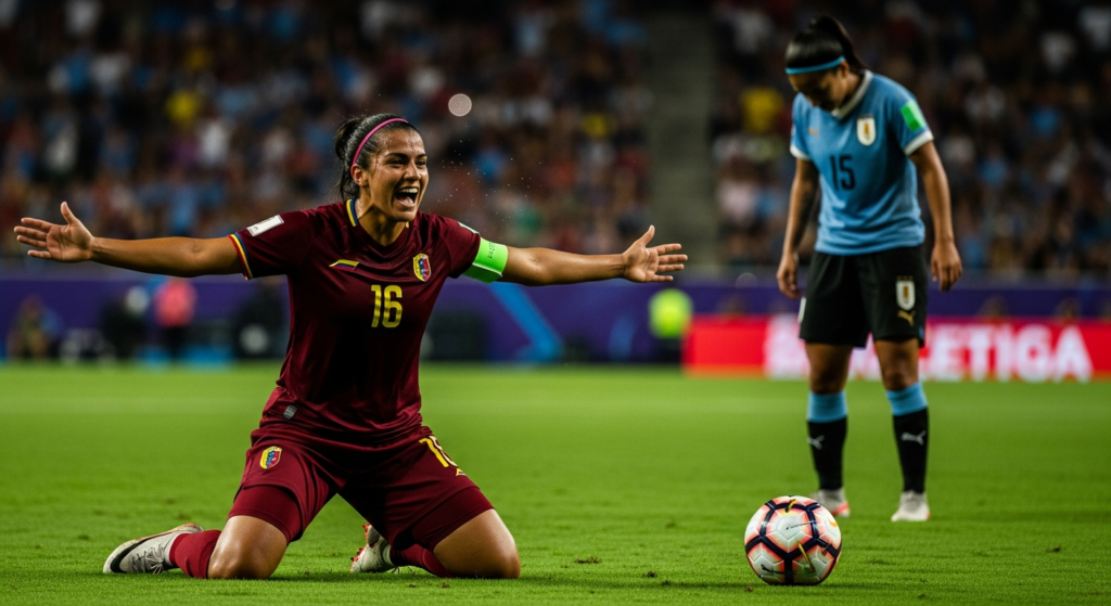 Venezuela cerró su repechaje al Mundial Femenino a costa de una eliminada Uruguay