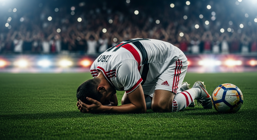 Otra vez escasos minutos: Gonzalo Tapia vino desde la banca en dura derrota de Sao Paulo en Brasileirao
