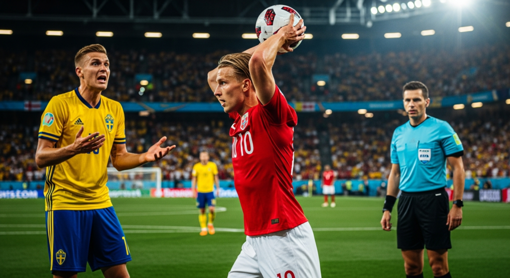 VIDEO | Noruega se benefició con la nueva regla de la FIFA en el triunfo ante Suecia previo al Mundial 2026