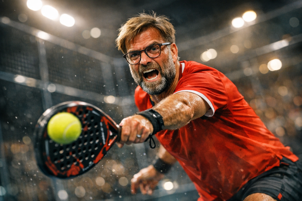 VIDEO | Jürgen Klopp sorprendió al mundo jugando pádel con la camiseta de La Roja