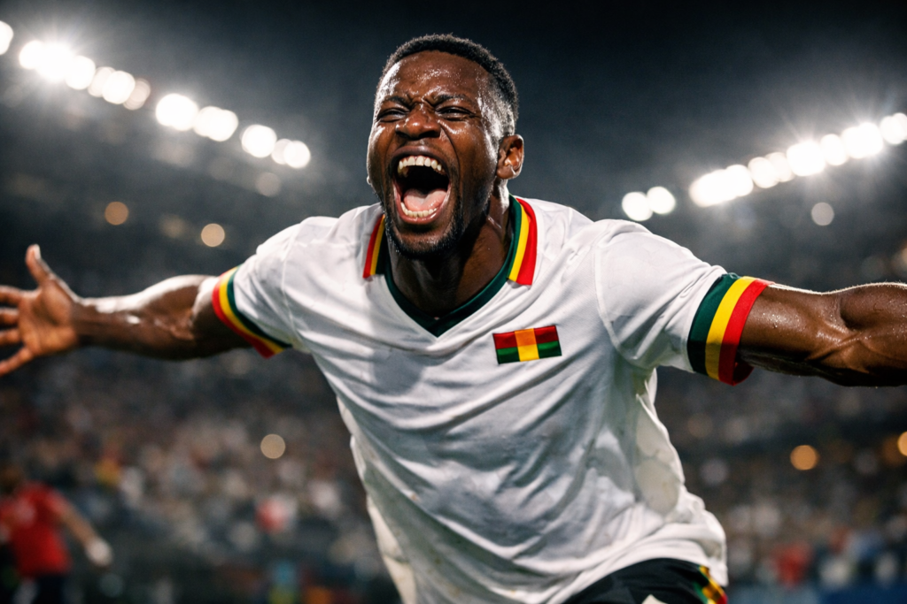 HÉROE | Caleb Yirenkyi apareció en el epílogo para hacer festejar a Ghana en su debut mundialista