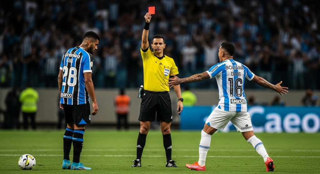 Batacazo con tres expulsados: Bolívar eliminó a Gremio de la Sudamericana con arbitraje de Piero Maza