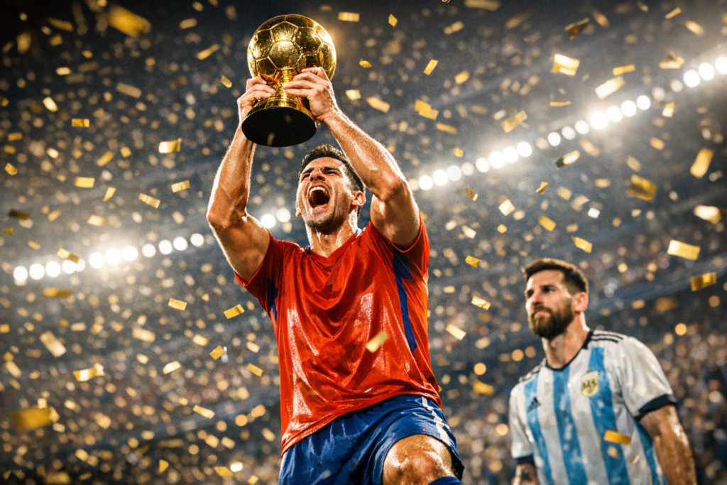Le ganó la pulseada a Messi: Rodri elegido como el ganador del Balón de Oro del Mundial 2026