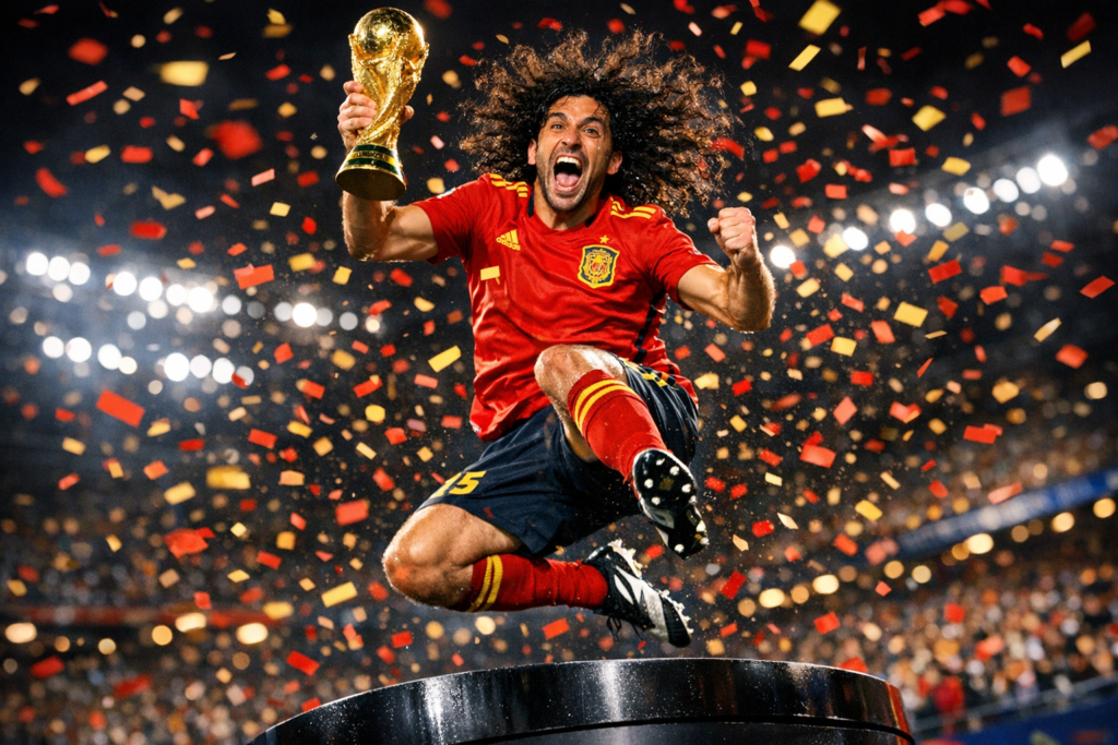 VIDEO | ¡Desató las risas de la realeza! Cucurella rompió el protocolo en los festejos de España por la Copa del Mundo
