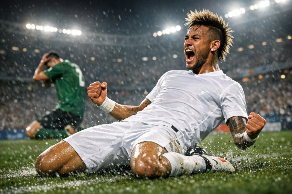 VIDEO | Con doblete de Neymar: Santos logró agónica igualdad ante Chapecoense en el Brasileirao