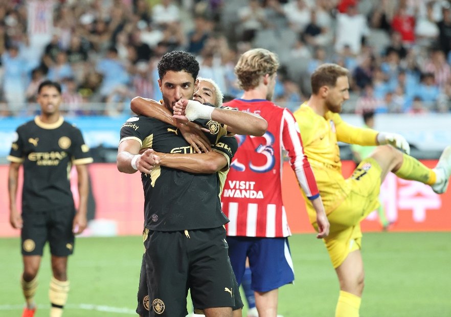 No extrañan a Guardiola: Manchester City venció a Atlético Madrid de Simeone en duelo de pretemporada
