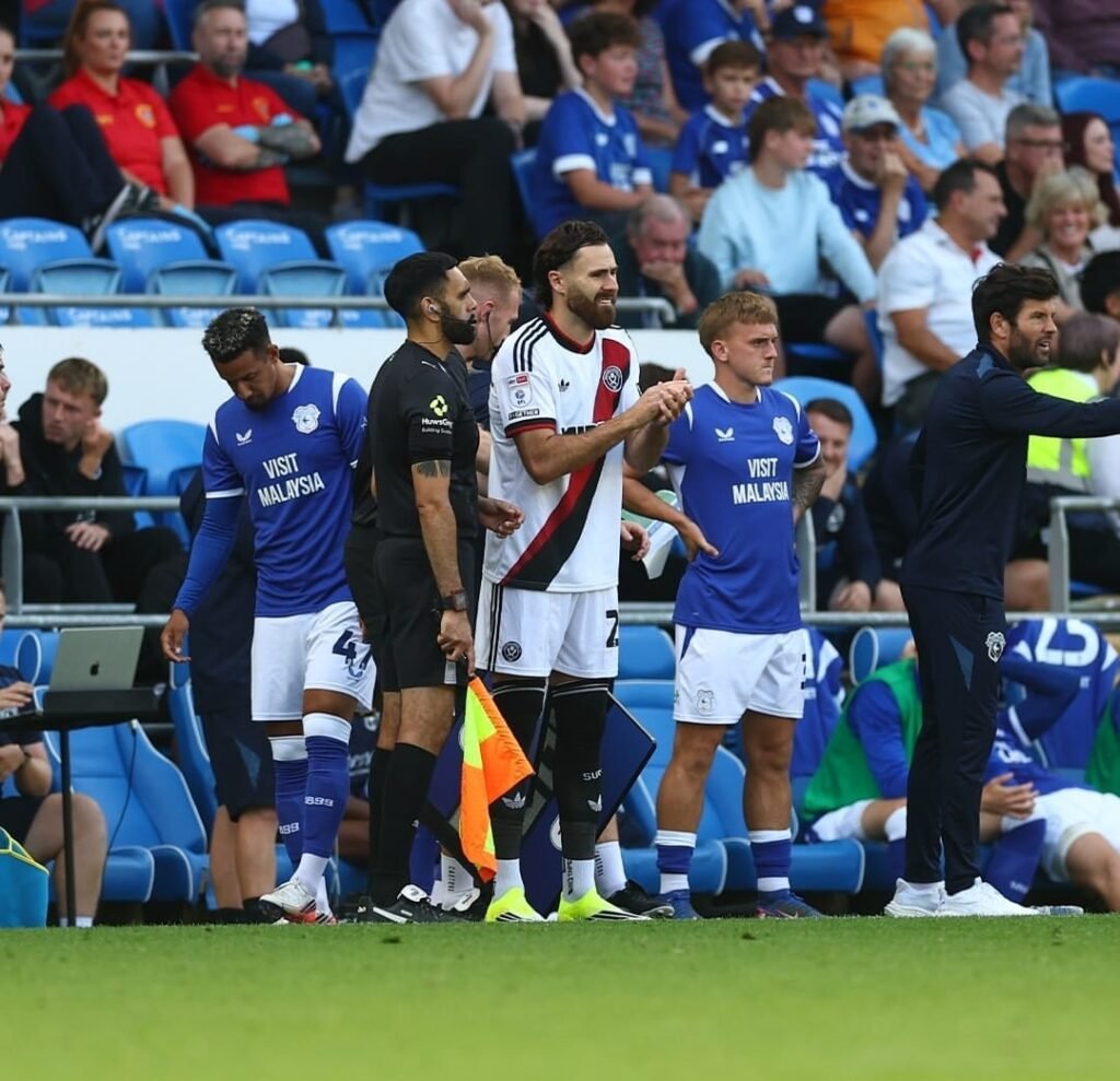 A solo un día de ser presentado: Ben Brereton volvió a jugar en Sheffield United que igualó vs. Cardiff City