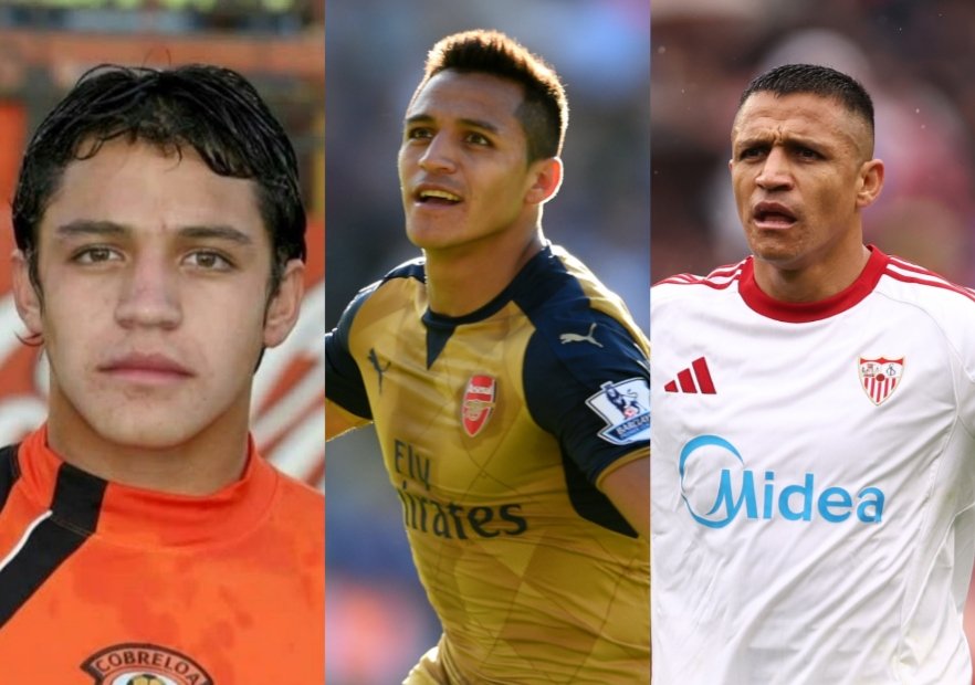 Las 12 estaciones de Alexis Sánchez antes del Montreal: De Cobreloa a Sevilla y como estrella de la Premier League